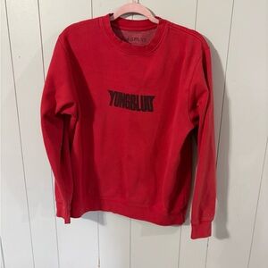 Yungblud Bold Red Crewneck Sweater
